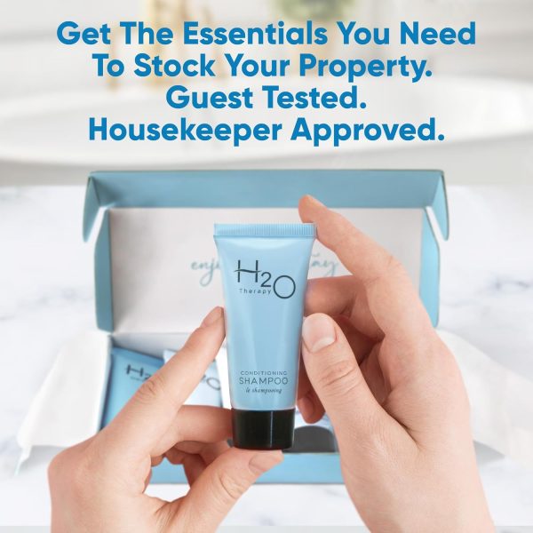 H2O Therapy Amenity & Accessory Kit | 0.85 oz Travel Size Shampoo, - Image 4
