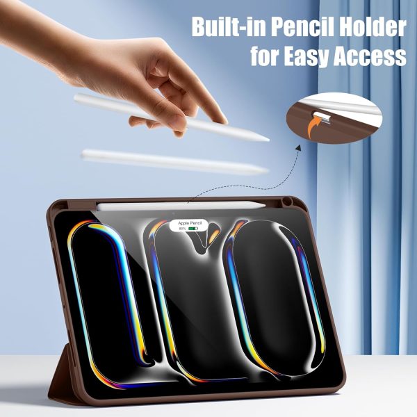 New Compatible with iPad Pro 11 Inch Case (M4, 5th Gen 2024) with Pencil - Image 3
