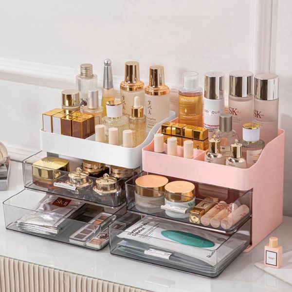 Makeup Organizer for Vanity,Vanity Organizer with 2 Drawers,Makeup&Skincare - Image 6