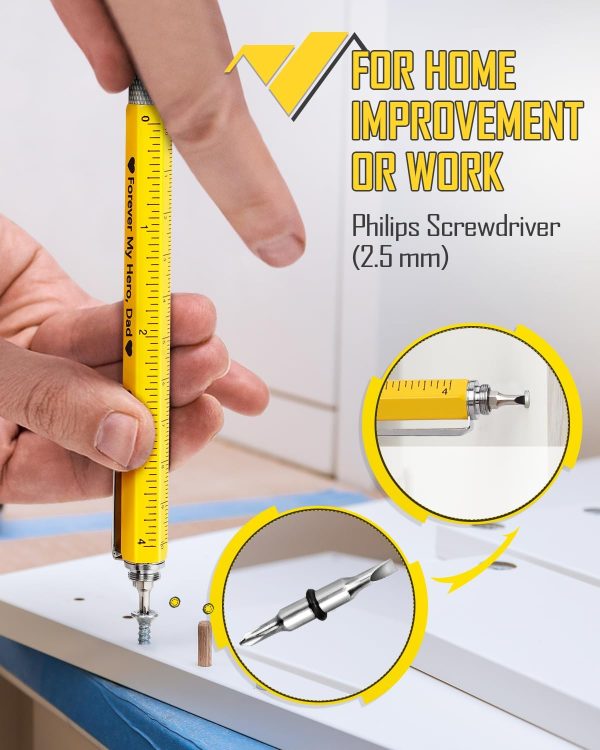 Fathers Day Dad Gifts from Daughter Son Wife Husband Multitool Pen Tools - Image 5