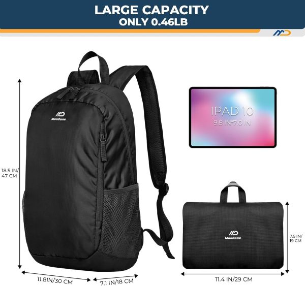Hiking Daypack 30L Waterproof and Wear-resistant Packable Foldable Backpack - Image 2