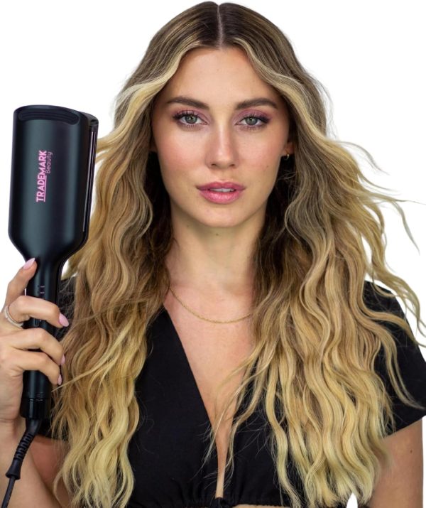 Trademark Beauty Hair Waver - Double Barrel Hair Crimper, Beach Waves - Image 5