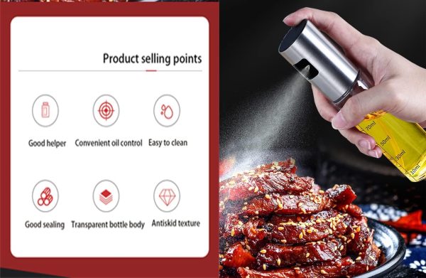 Oil Sprayer for Cooking,100ml Olive Oil Spritzer,Oil Sprayer for Air Fryer, - Image 6