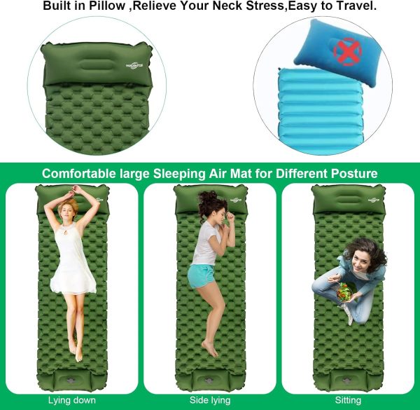 WANNTS Sleeping Pad, Ultralight Inflatable Sleeping Pad for Camping, - Image 5