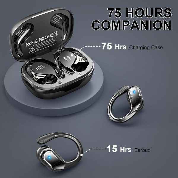 Wireless Earbuds Sport, Bluetooth 5.4 Headphones 2024 Bluetooth Earbuds - Image 3