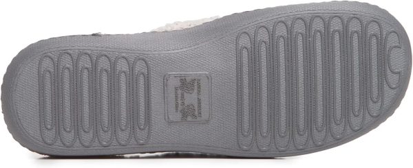 Laura Ashley Womens Rugged Memory Foam Terry Cloth Spa Slippers, Soft Non - Image 3