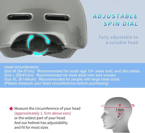Adult Bike Helmets for Men - Women Bicycle Helmet - Certified Comfort - Image 2
