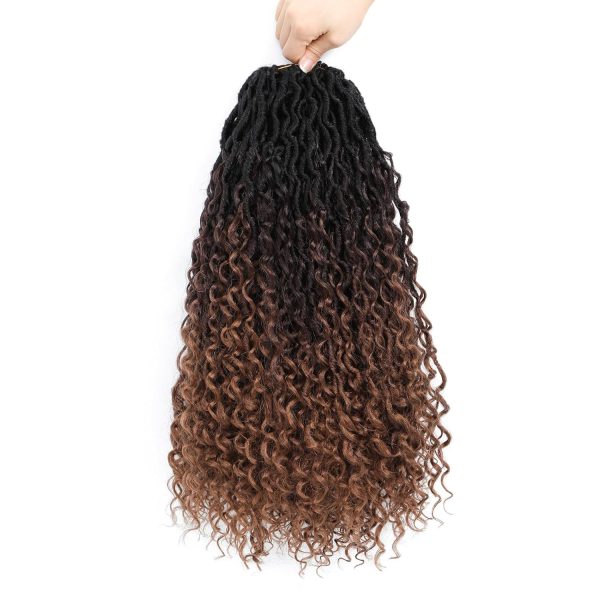 24 Inch 8 Packs Goddess Locs Crochet Hair Natural Looking, Bohemian River - Image 7