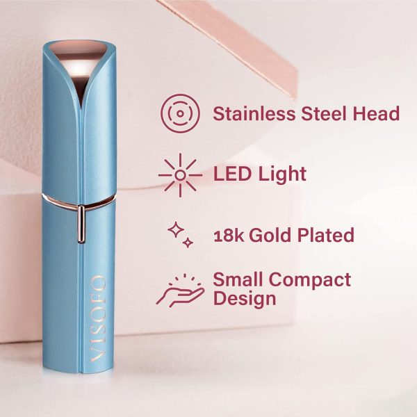 Facial Hair Removal for Women - Electric Razor Device, Small Dermaplaning - Image 2