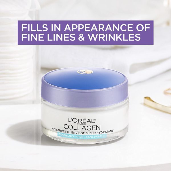 L'Oreal Paris Collagen Daily Face Moisturizer, Reduce Wrinkles, Face Cream, - Image 2