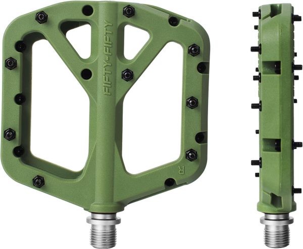FIFTY-FIFTY Mountain Bike Pedals, Non-Slip MTB Nylon Composite Pedals, - Image 5