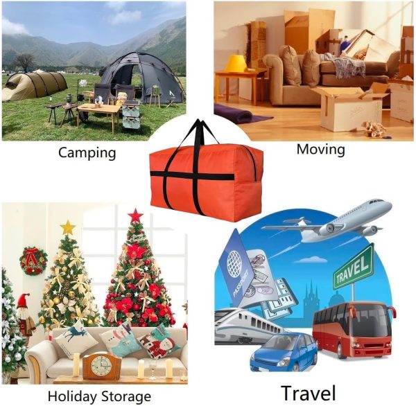Extra Large Storage Duffle Bag for Travel, Black Oversized Giant Big - Image 4