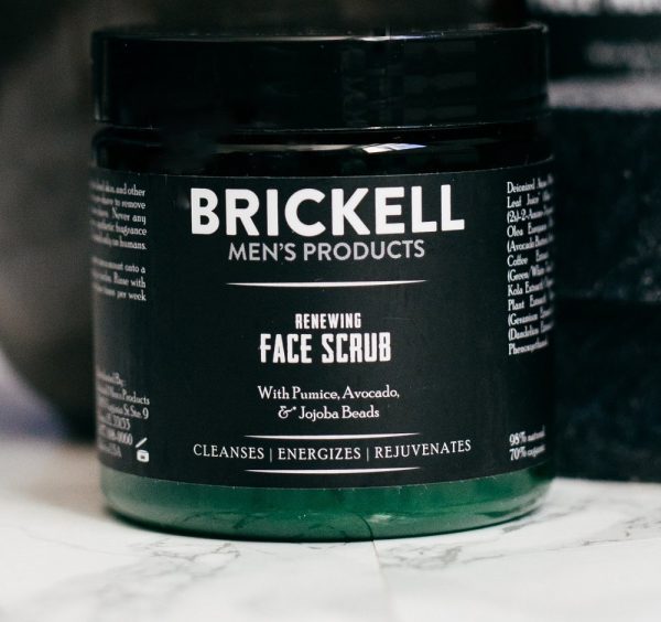 Brickell Men's Renewing Face Scrub for Men, Natural and Organic Deep - Image 2