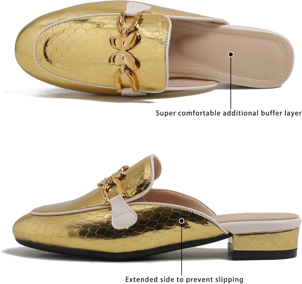 Women's Mules Backless Non-Slip Slippers Comfortable Lovely Bow Fashion - Image 4
