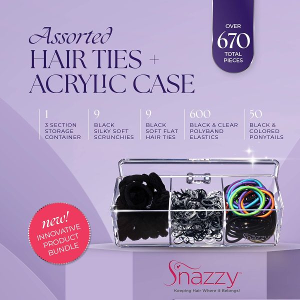 Snazzy Hair Accessories Gift Set - 670 Total Hair Accessories for Women, - Image 2