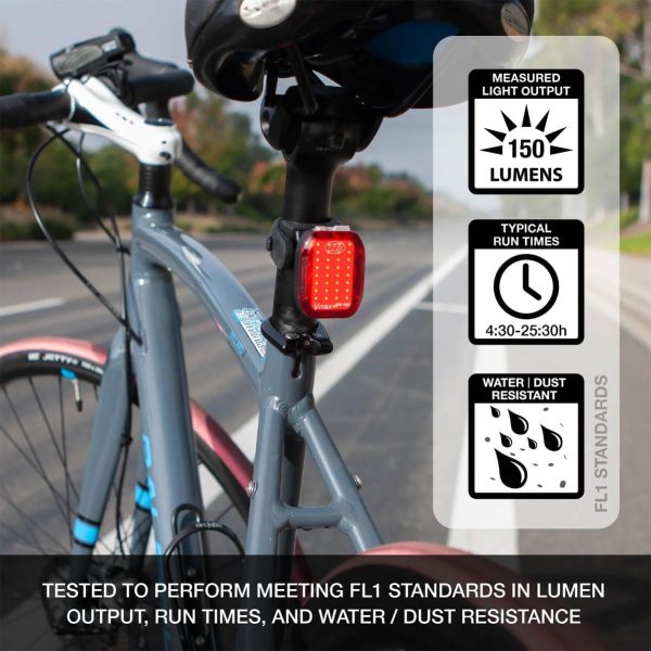 NiteRider Vmax+ 150 Lumens USB Rechargeable Bike Tail Light Powerful - Image 2