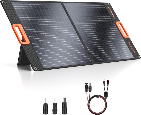 GRECELL 100W Portable Solar Panel for Power Station Generator, 20V Foldable - Image 9