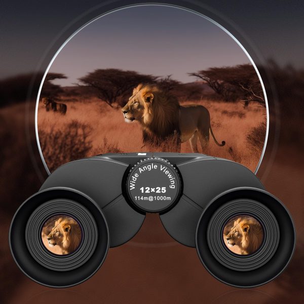 HUTACT 12x25 Binoculars for Adults and Kids, Compact Binoculars with Bright - Image 6
