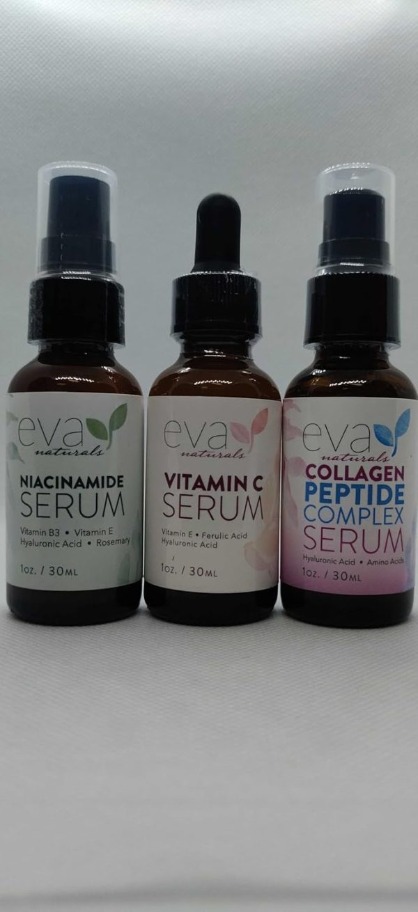 Natural Firm & Glow Skincare Set of 3 Serums – Skin Care Products With 20% - Image 2