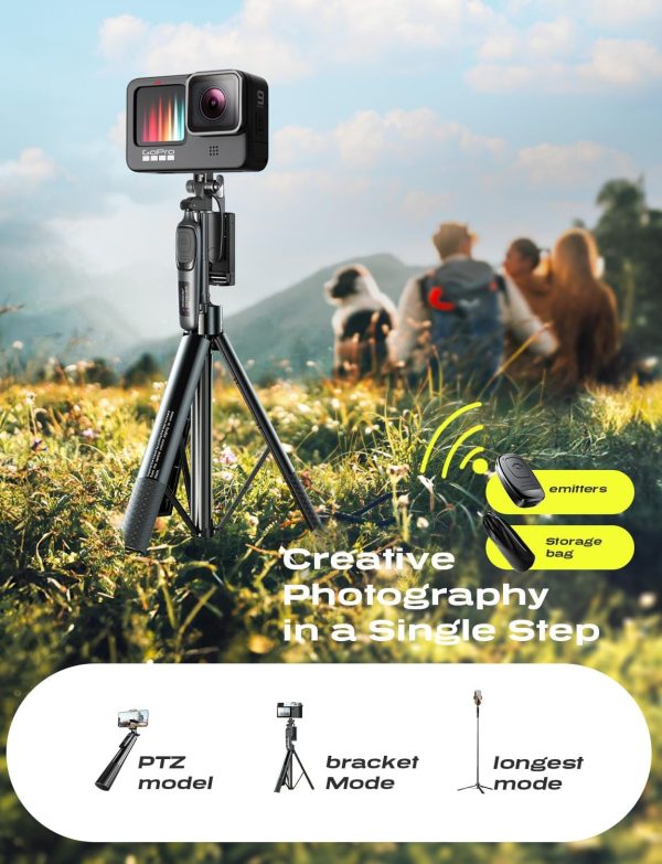 LISEN Selfie Stick for iPhone fit iPhone Tripod Stand for iPhone Tripod for - Image 8