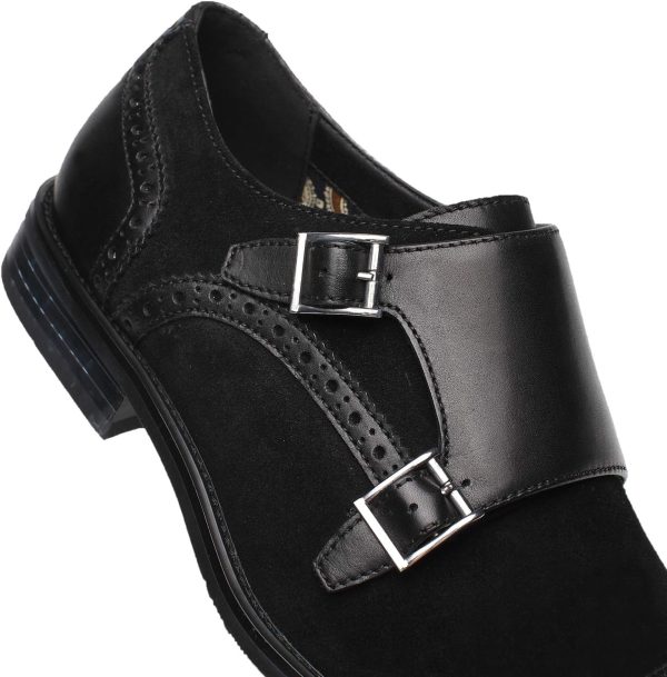 Mens Leather Double Monk Strap Loafer - Image 7