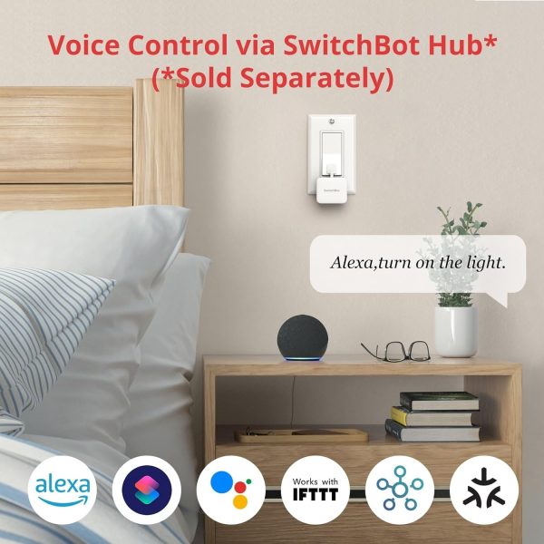 SwitchBot Smart Switch Button Pusher - Bluetooth Fingerbot for Rocker - Image 4