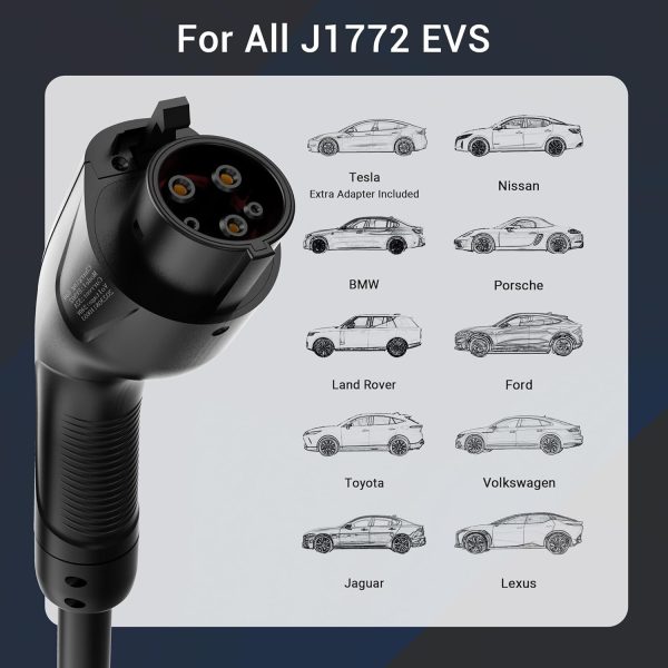 Tera Electric Vehicle Charger J1772: ETL Certified Level 2 40 Amp 240 Volt - Image 4