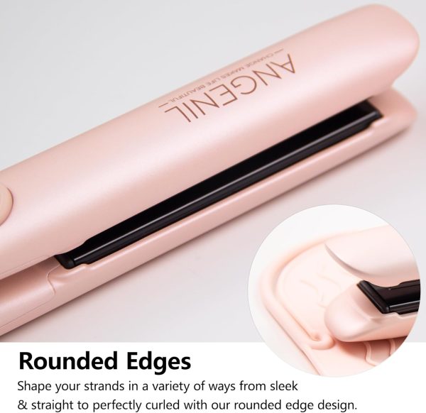 ANGENIL Titanium Flat Iron Hair Straightener and Curler 2 in 1, Anti-Scald - Image 5