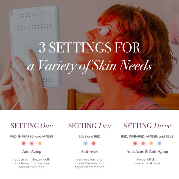 reVive dpl lla Blue & Red Light Therapy Device for Face | 3-in-1 Anti-Aging - Image 3