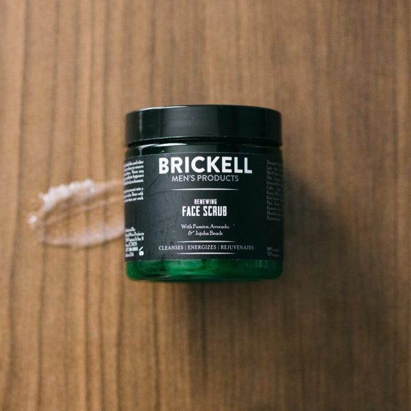 Brickell Men's Renewing Face Scrub for Men, Natural and Organic Deep - Image 5