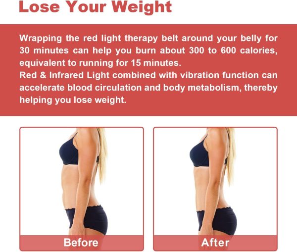 Near Infrared Light Therapy Heating Wrap Belt for Pain Relief Red Light - Image 4