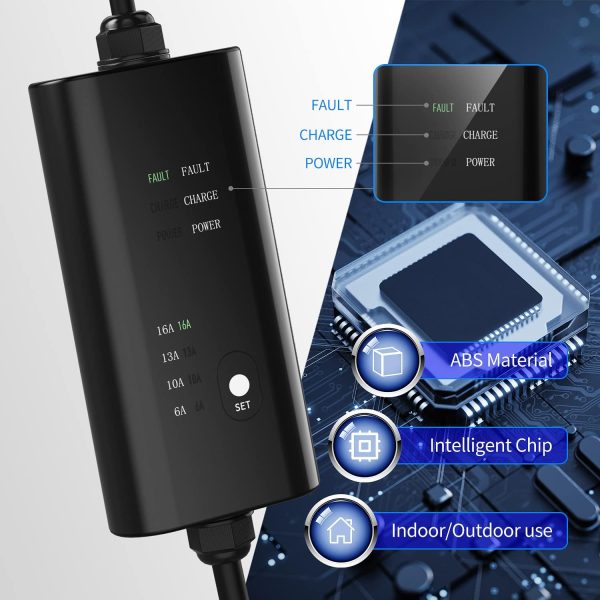 Portable EV Charger, NEMA 5-15 110v-120v Level 1 EV Charger,Adjustable Amp - Image 6