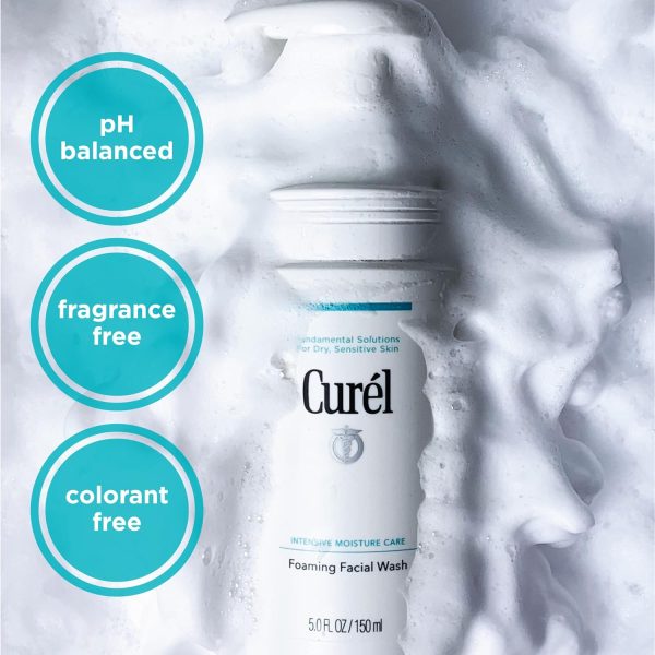 Curel Japanese Skin Care Foaming Daily Face Wash for Sensitive Skin, - Image 3