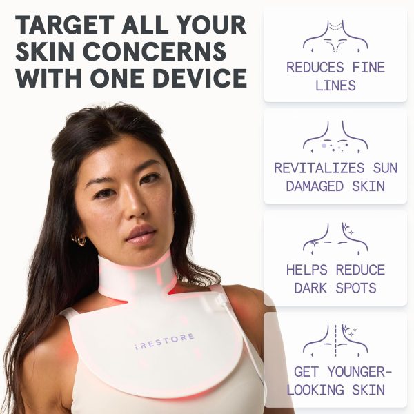 iRestore Illumina LED Neck & Chest Anti Aging Mask – for Smoother, Firmer - Image 9