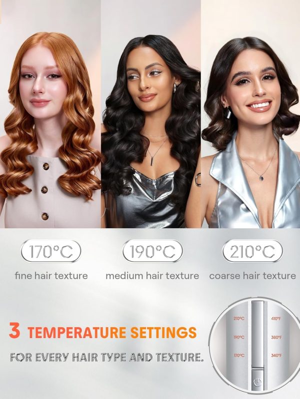 SHEGLAM Automatic Curling Iron 1 ¼ inch with 3 Temperatures Fast Heating, - Image 7