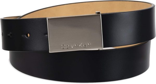 Calvin Klein Men's Casual Statement Plaque Buckle Belt with Logo Treatment - Image 2