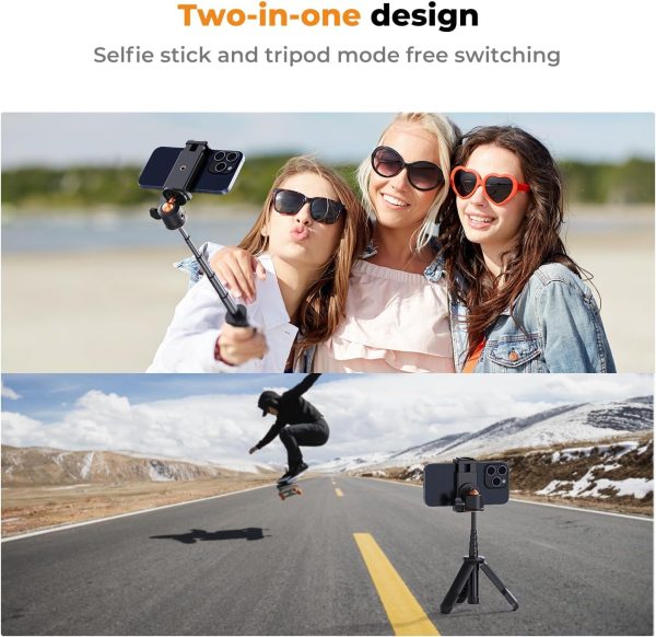 K&F Concept Mini Selfie Stick, Handheld Tripod Small Camera Tripod Max Load - Image 4