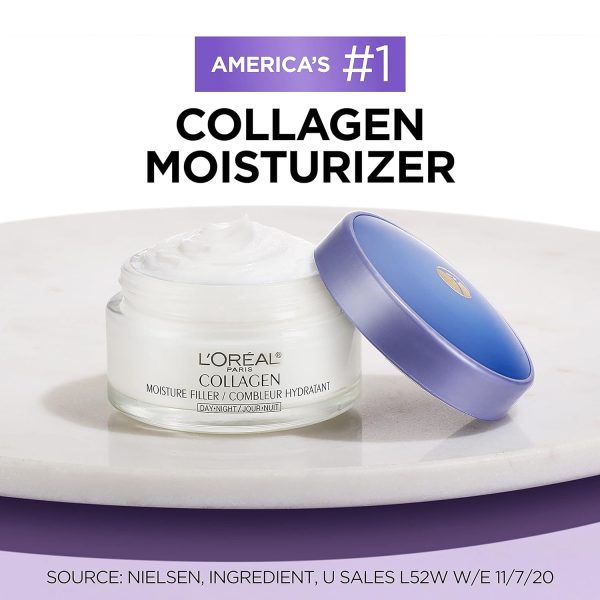 L'Oreal Paris Collagen Daily Face Moisturizer, Reduce Wrinkles, Face Cream, - Image 3