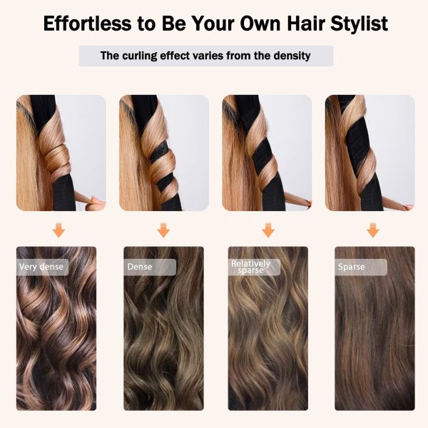 CORATED Heatless Curling Rod Headband, No Heat Silk Ribbon Rollers for - Image 5