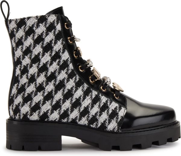 KARL LAGERFELD womens Everyday Cold Weather Mela - Combat Boot - Image 5