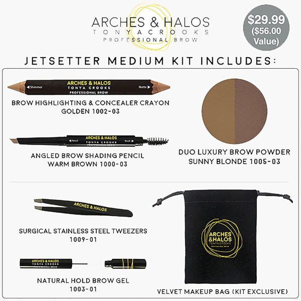 Arches & Halos Jetsetter Kit - Travel Size Kit for Flawless Brow Shaping - Image 4