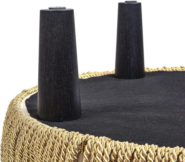 Jennifer Taylor Home Yolanda 24" Round Upholstered Accent Ottoman - Image 3