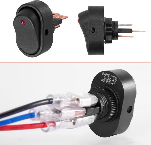 Golf Cart Turn Signal Kit with Brake Pad, Horn, Blinker Switch, 9-pin Plugs - Image 3