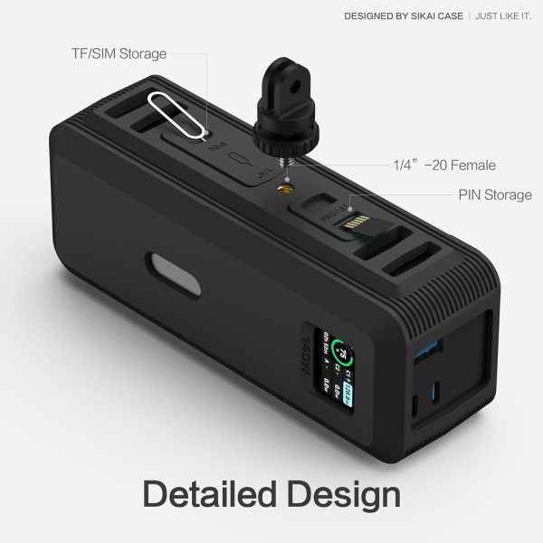 Silicone Case for Anker 737 Power Bank(24,000mAh 3-Port) 1/4-inch nut Hole, - Image 5