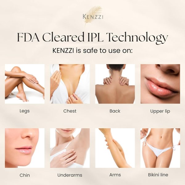 Kenzzi IPL Hair Removal Handset for Women & Men: Pain-Free & Long-lasting - Image 6