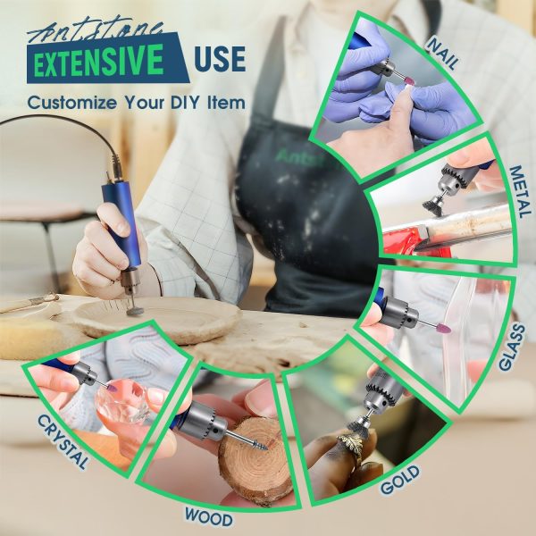 Electric Resin Polishing Kit Resin Drill with 287 Accessories Variable - Image 7