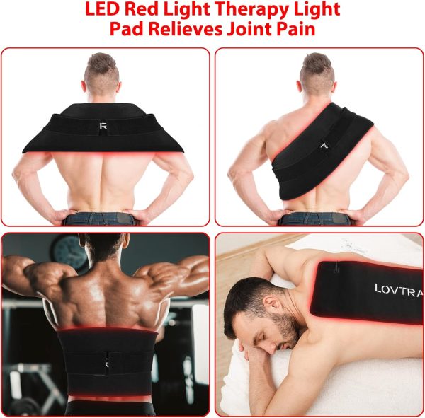 LOVTRAVEL 360pcs LED 660nm Red Light and 850nm Near Infrared Light Therapy - Image 5