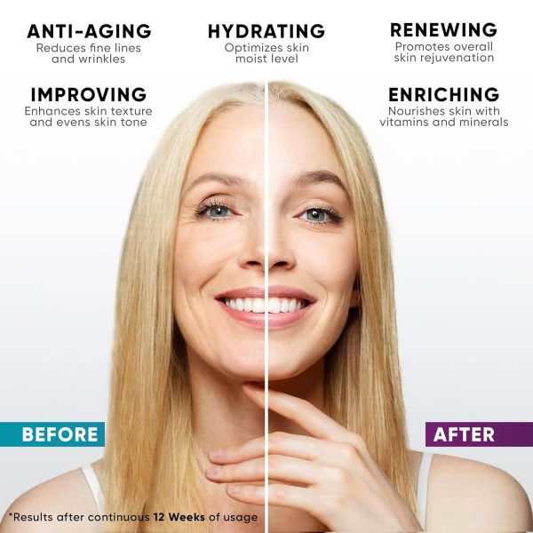 Face Moisturizer for Women, Anti Aging Collagen Cream for Face with - Image 3