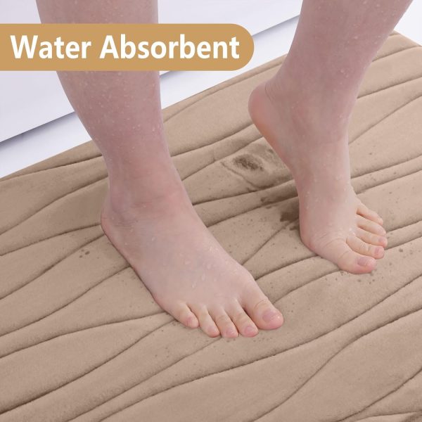 Buganda Memory Foam Bathroom Rug Mat 30x20, Extra Soft and Absorbent Bath - Image 5