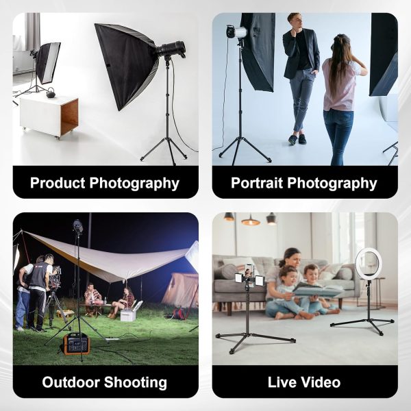 COMAN Extendable Photography Light Stand, 6.23ft Adjustable Aluminum Light - Image 7